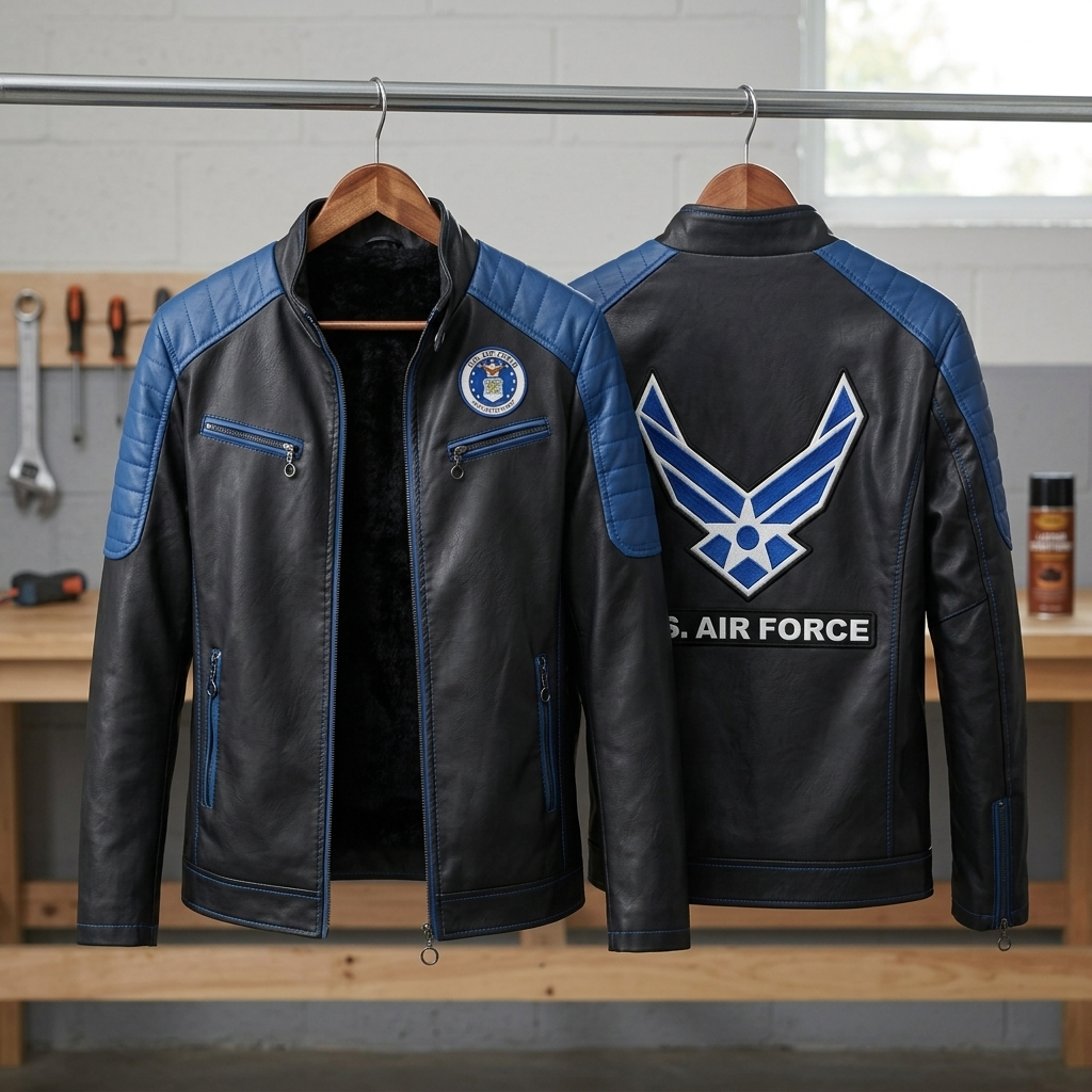 Military leather jackets