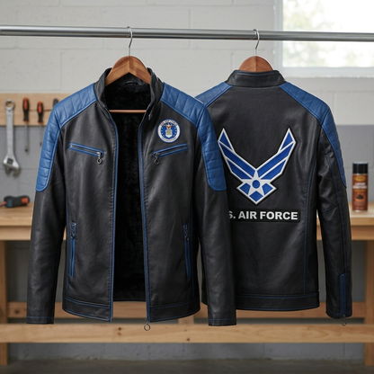 Military leather jackets